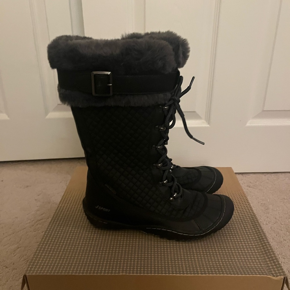 Jambu Black Quilted Winter Boots